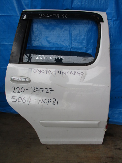 Used Toyota Funcargo WEATHER SHILED REAR RIGHT